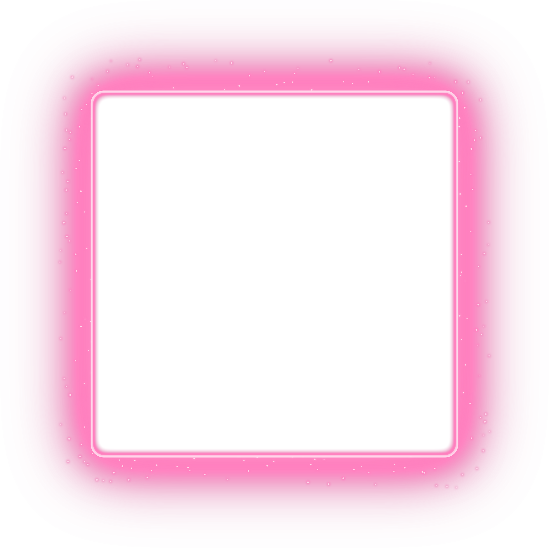 pink glowing square frame